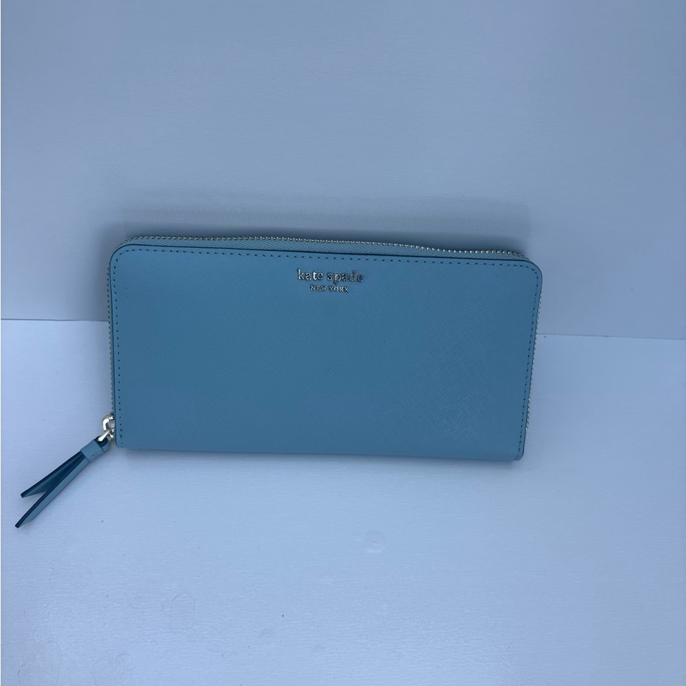Kate Spade Light Blue Zip Wallet